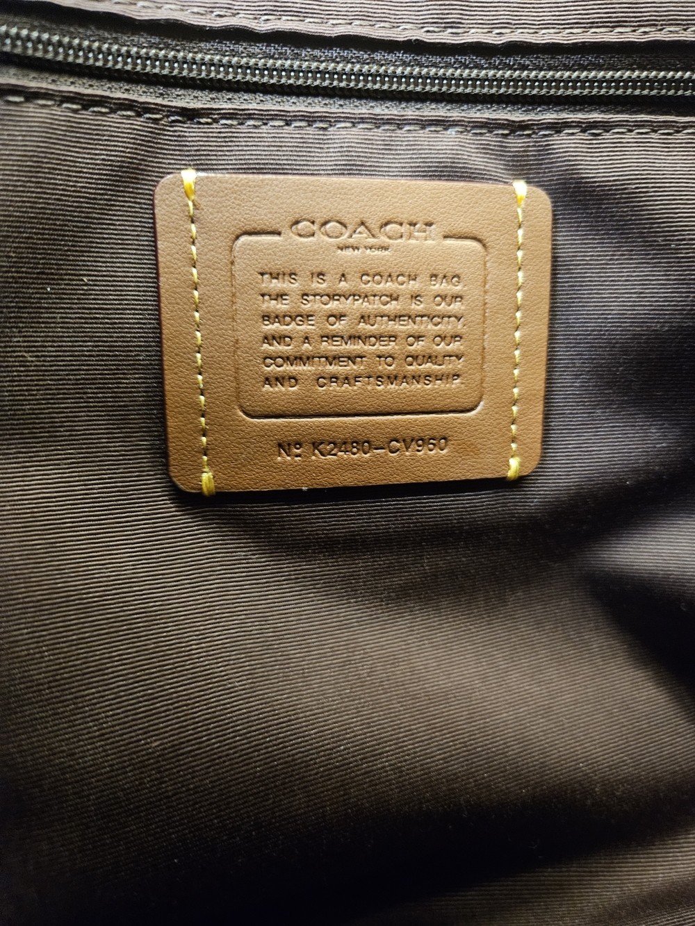 Coach Large Rowan Satchel in Maple - Picture 9 of 9